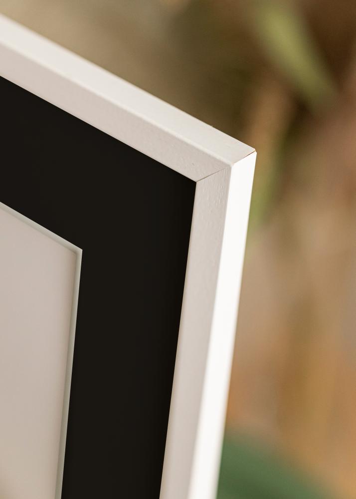 Cornice Edsbyn Bianco 15x20 cm - Passe-partout Nero 4x5 inches