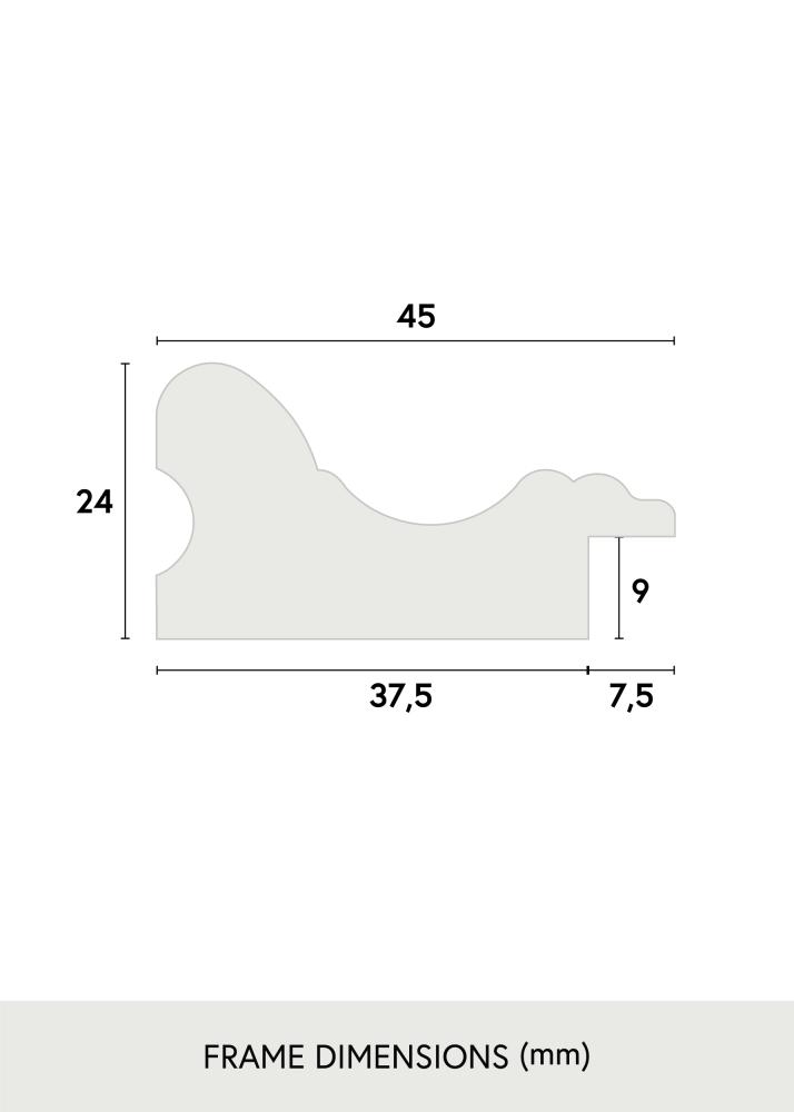 Cornice Charleston Bianco 50x70 cm