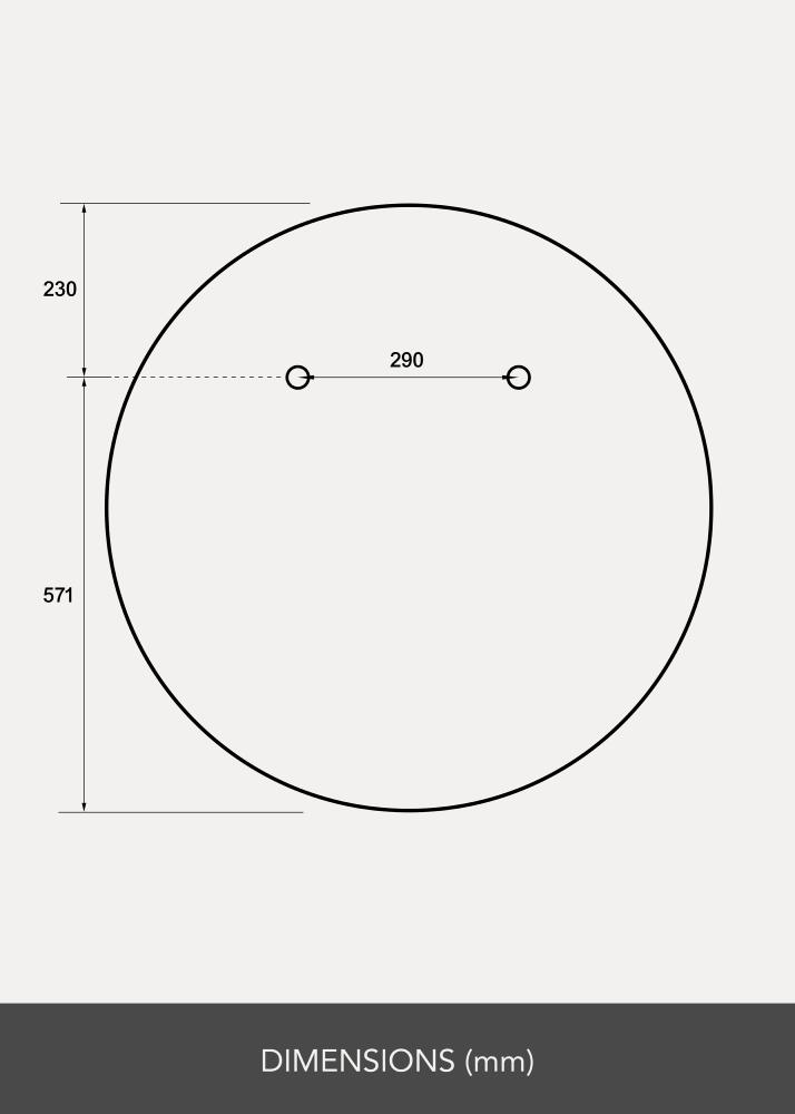 Specchio Rotondo 80 cm Ø - Selected By BGA