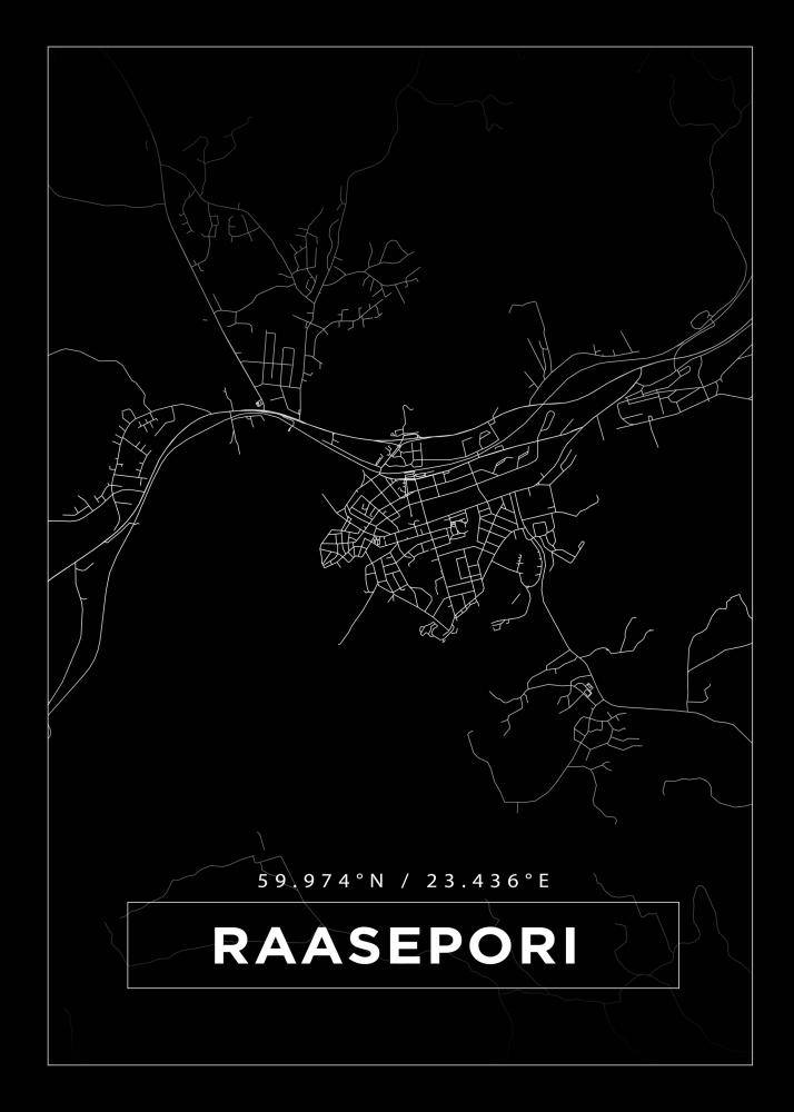 Mappa - Raseborg - Poster nero