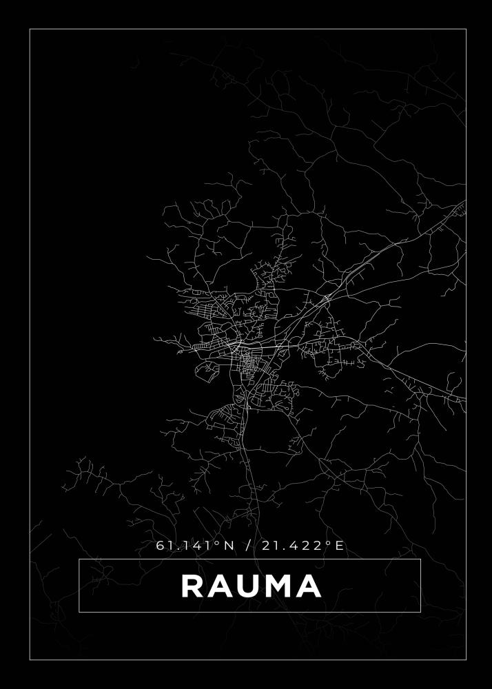 Mappa - Rauma - Poster nero