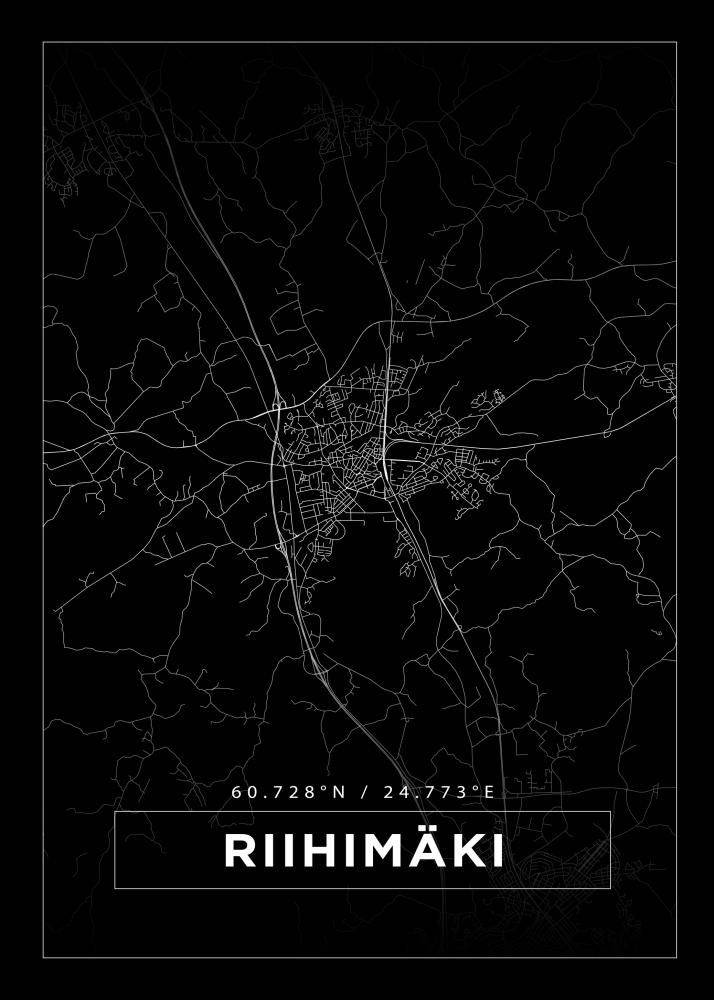 Mappa - Riihimäki - Poster nero