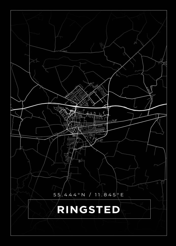 Mappa - Ringsted - Poster nero