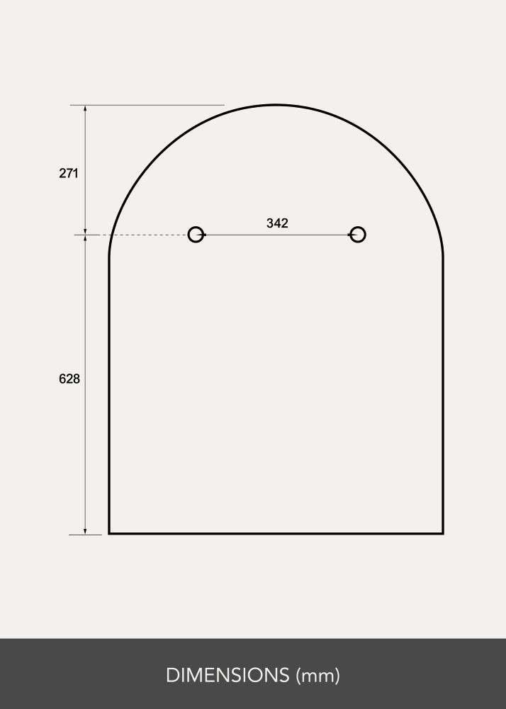 Specchio Domed LED 70x90 cm