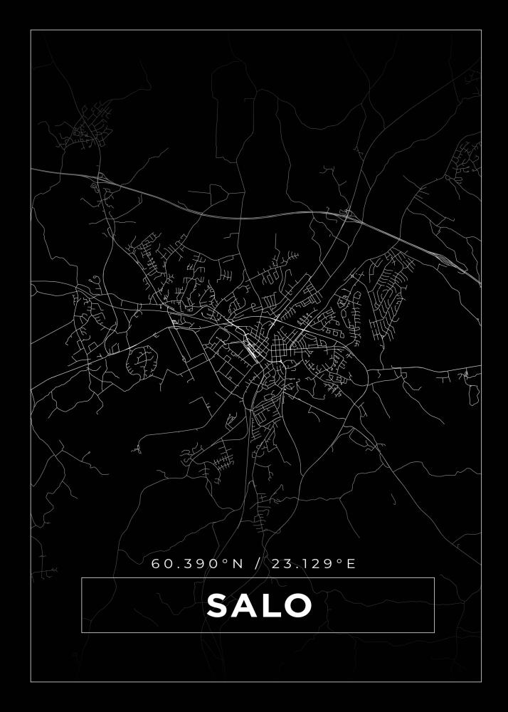 Mappa - Salo - Poster nero