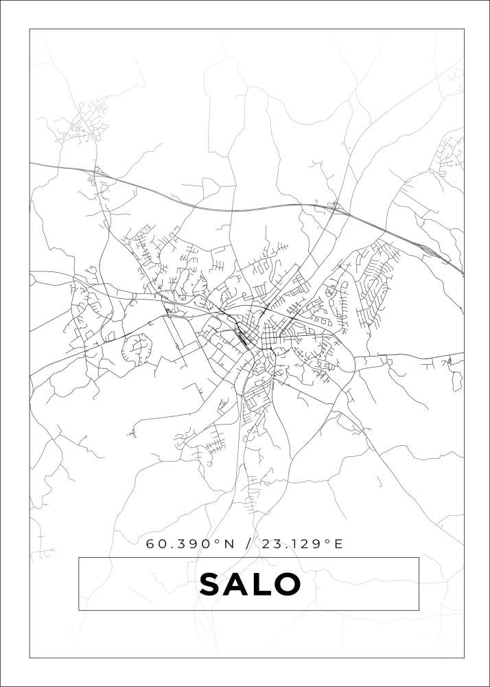 Mappa - Salo - Poster bianco