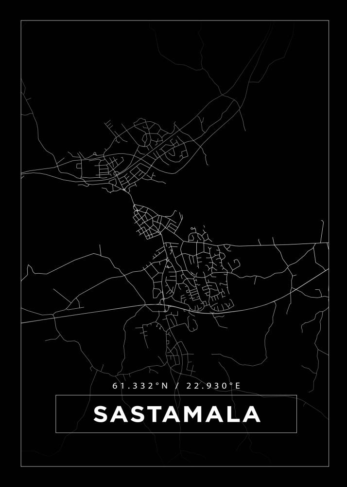 Mappa - Sastamala - Poster nero