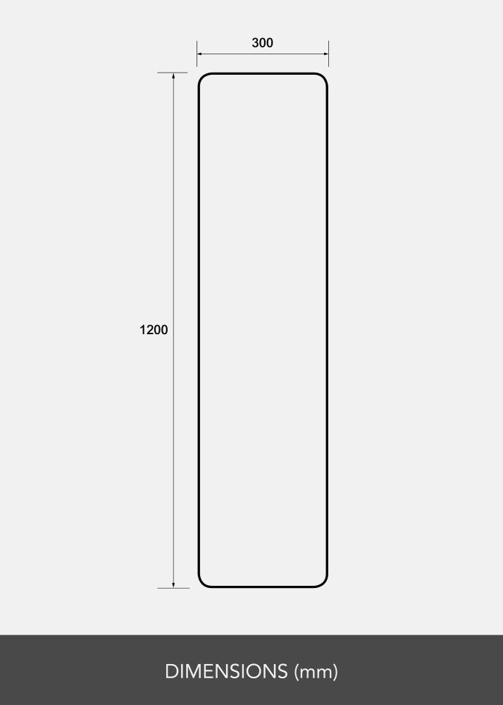 Specchio Rectangle L 30x120 cm