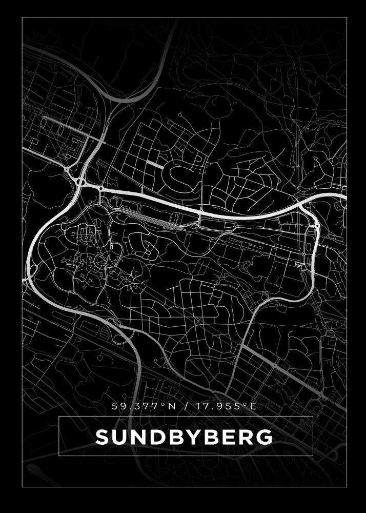 Mappa - Sundbyberg - Poster nero