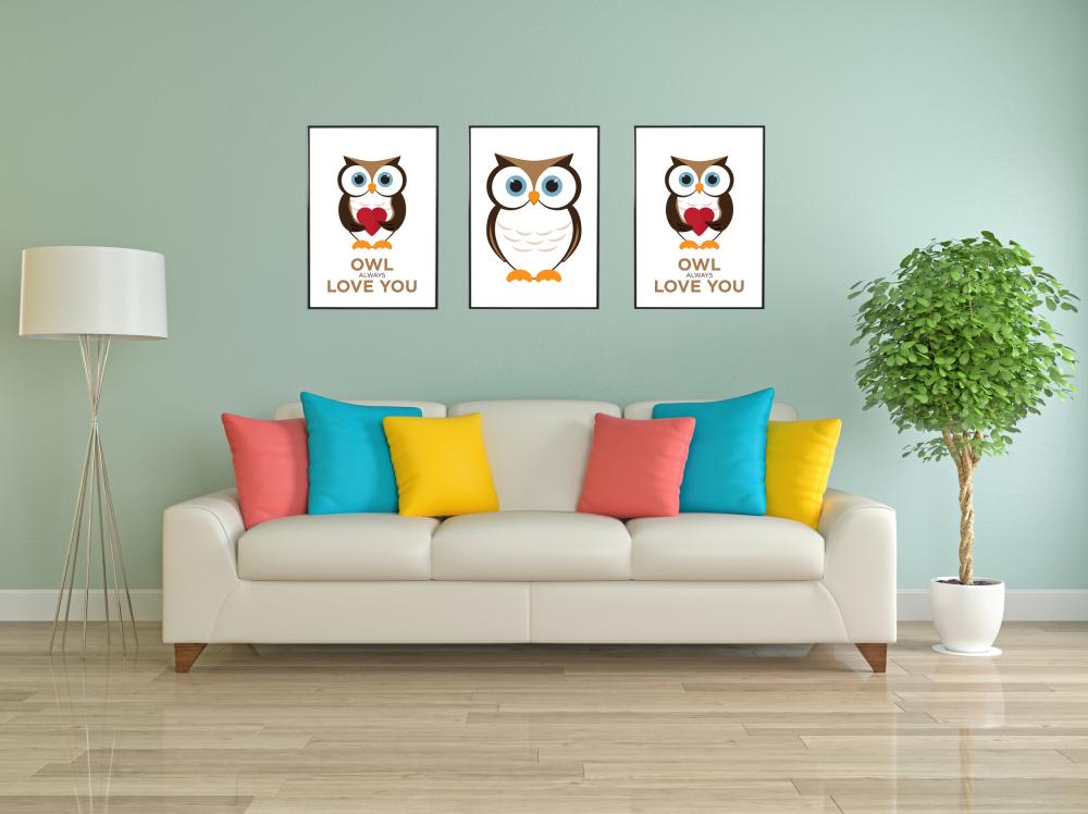 Owl Always Love you - Marrone-nero Poster