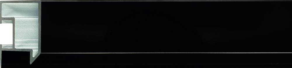 Cornice Åsarna Finitura brillante Nero - Dimensioni personalizzabili