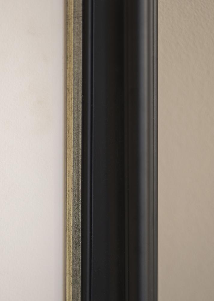 Cornice Mora Premium Nero-argento - Dimensioni personalizzabili