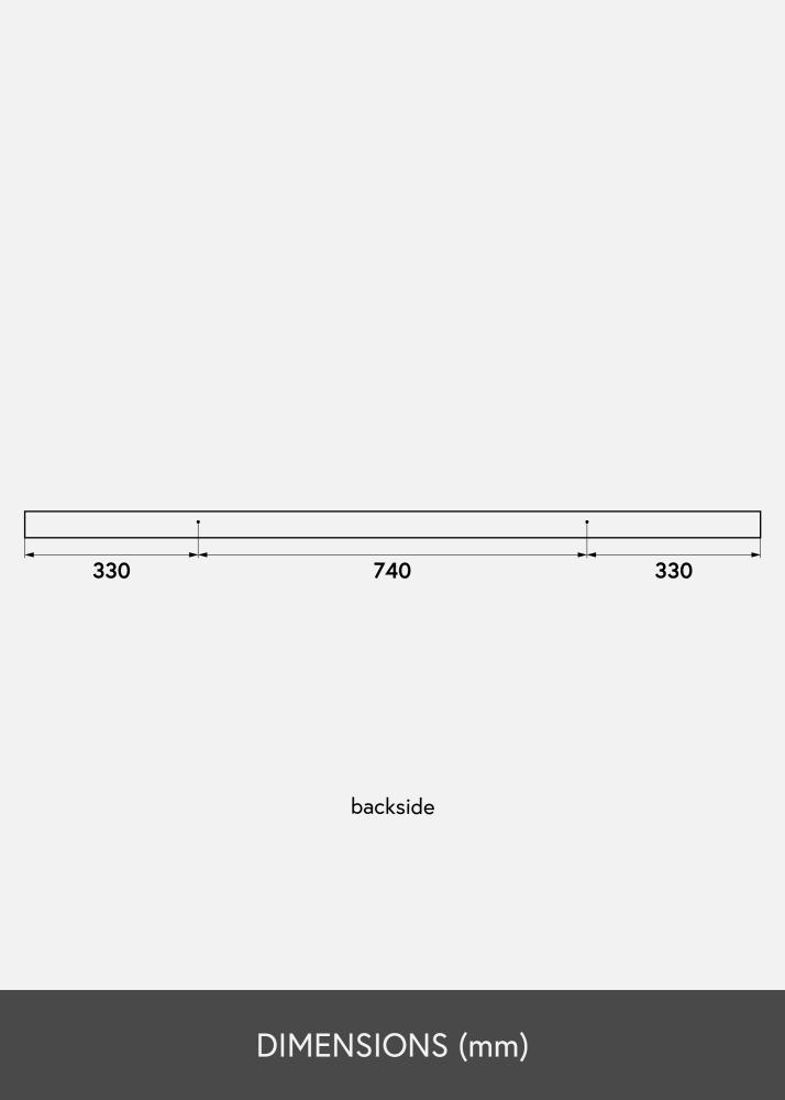 Mensola per quadri Bianco 140 cm