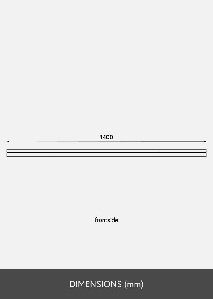 Mensola per quadri Bianco 140 cm