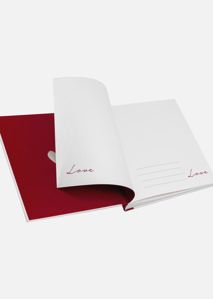 Love Album di matrimonio Bianco - 25,7x29,2 cm (50 Pagine bianche / 25 fogli)