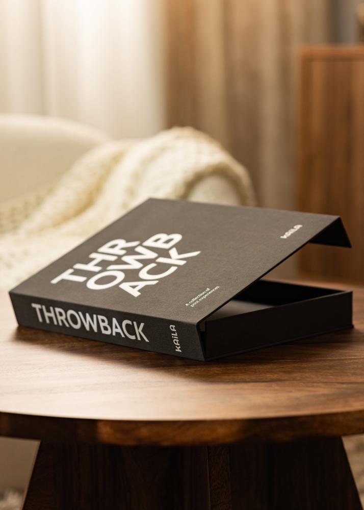 KAILA THROWBACK Black/White- Coffee Table Photo Album (60 Pagine nere)