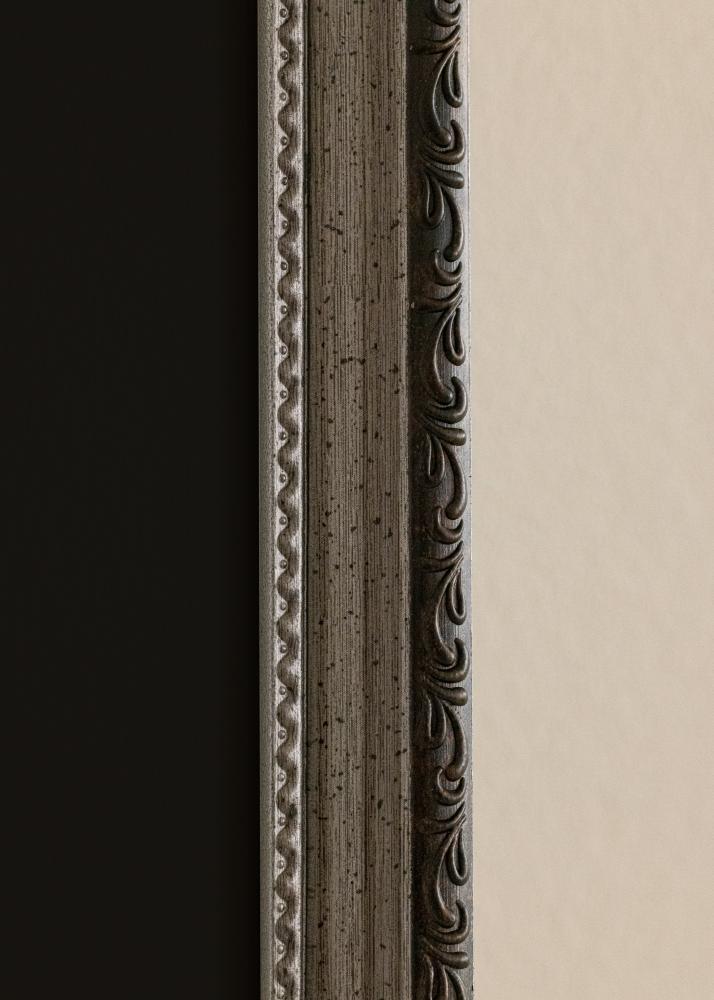 Cornice Abisko Argento 40x50 cm - Passe-partout Nero 12x16 inches