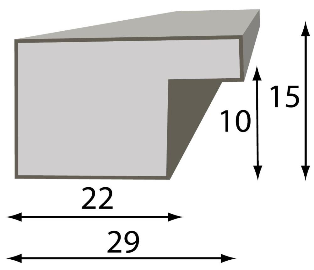 Cornice Superb Legno marrone 10x15 cm