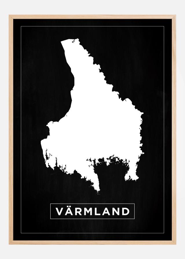 Mappa - Värmland - Poster nero