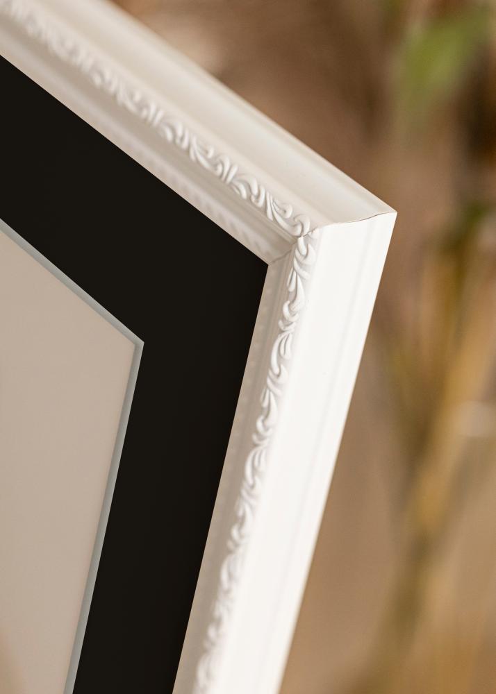 Cornice Abisko Bianco 40x50 cm - Passe-partout Nero 12x16 inches