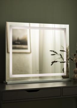 KAILA Specchio per trucco Vanity LED Bianco 80x65 cm