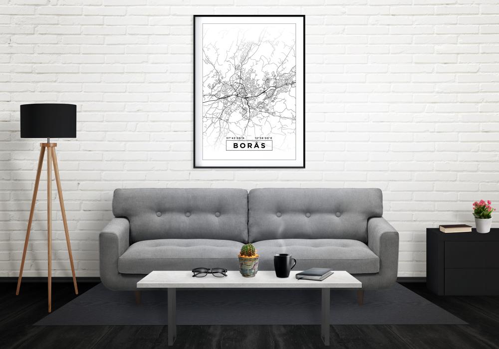 Mappa - Borås - Poster bianco