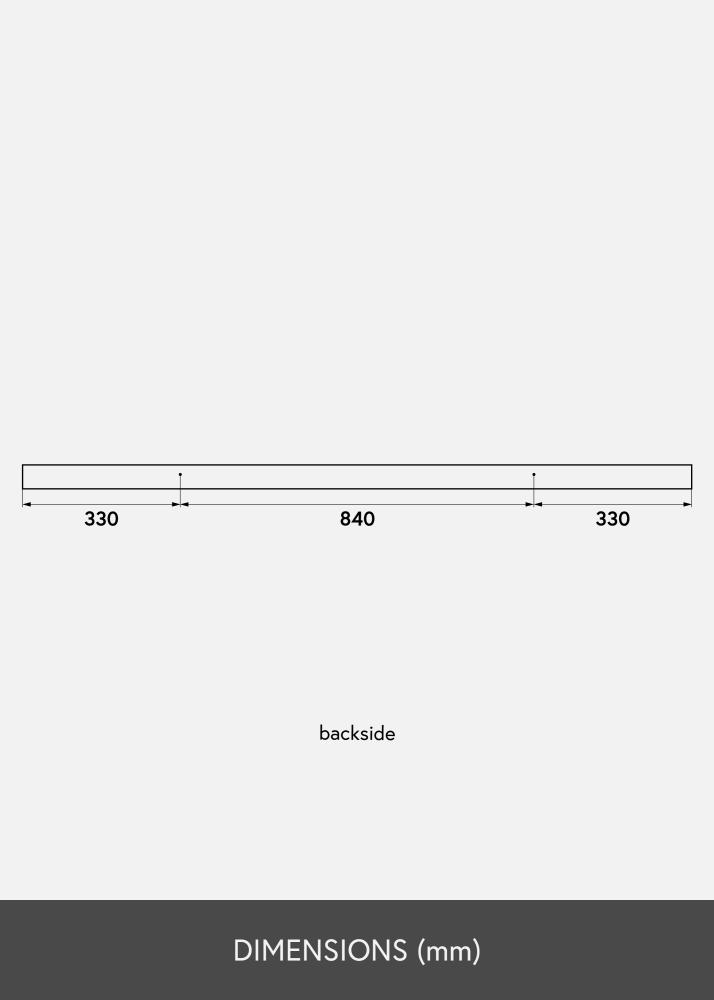 Mensola per quadri Bianco 150 cm