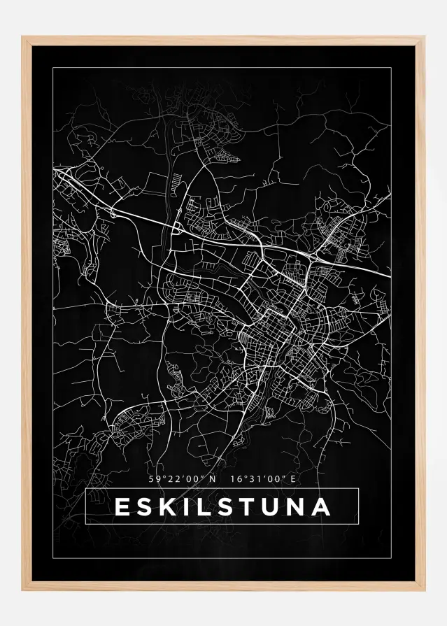 Mappa - Eskilstuna - Poster nero