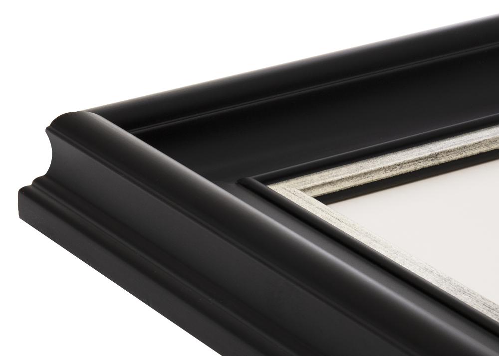 Cornice Dalarna Vetro acrilico Nero-argento 25x25 cm