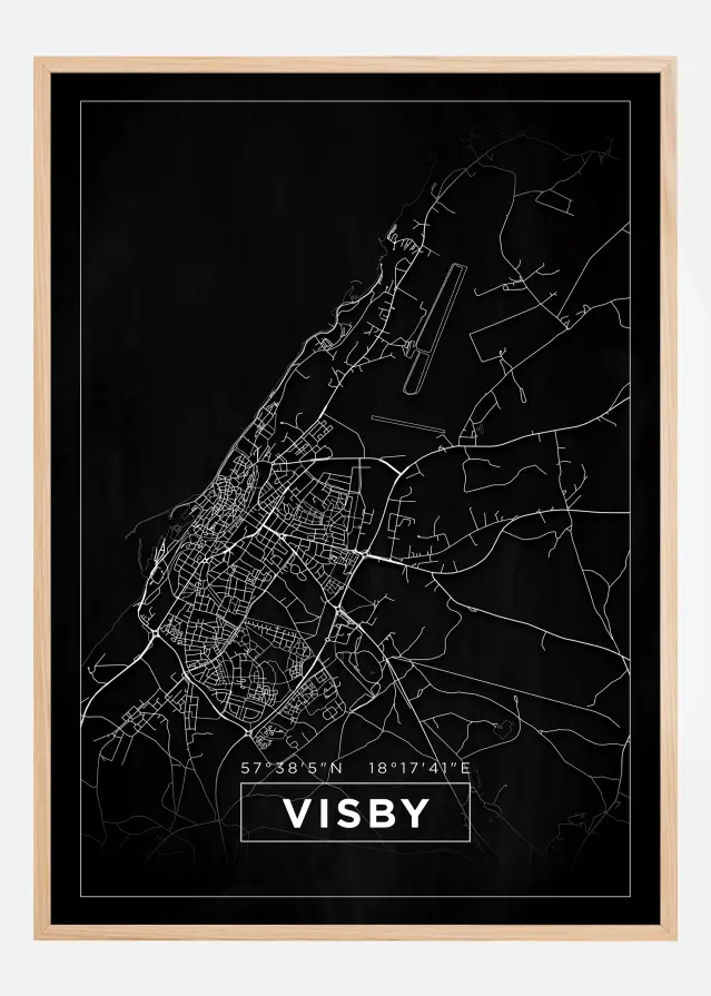 Mappa - Visby - Poster nero