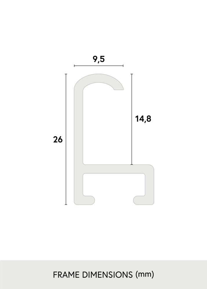 Cornice Sandhamn Argento - Dimensioni personalizzabili