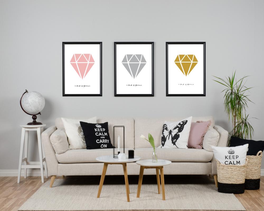 Diamant - Oro Poster