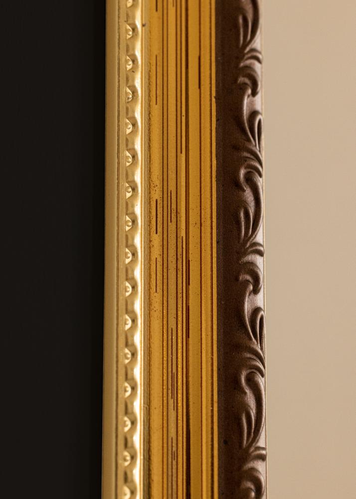 Cornice Abisko Oro 40x50 cm - Passe-partout Nero 27,5x37 cm