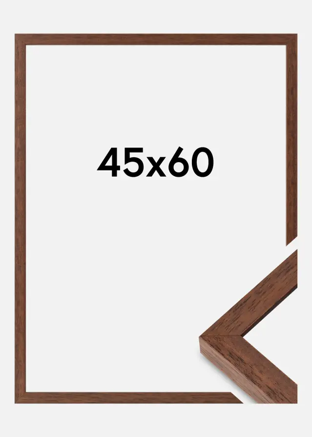 Cornice Hermes Vetro Acrilico Teak 45x60 cm