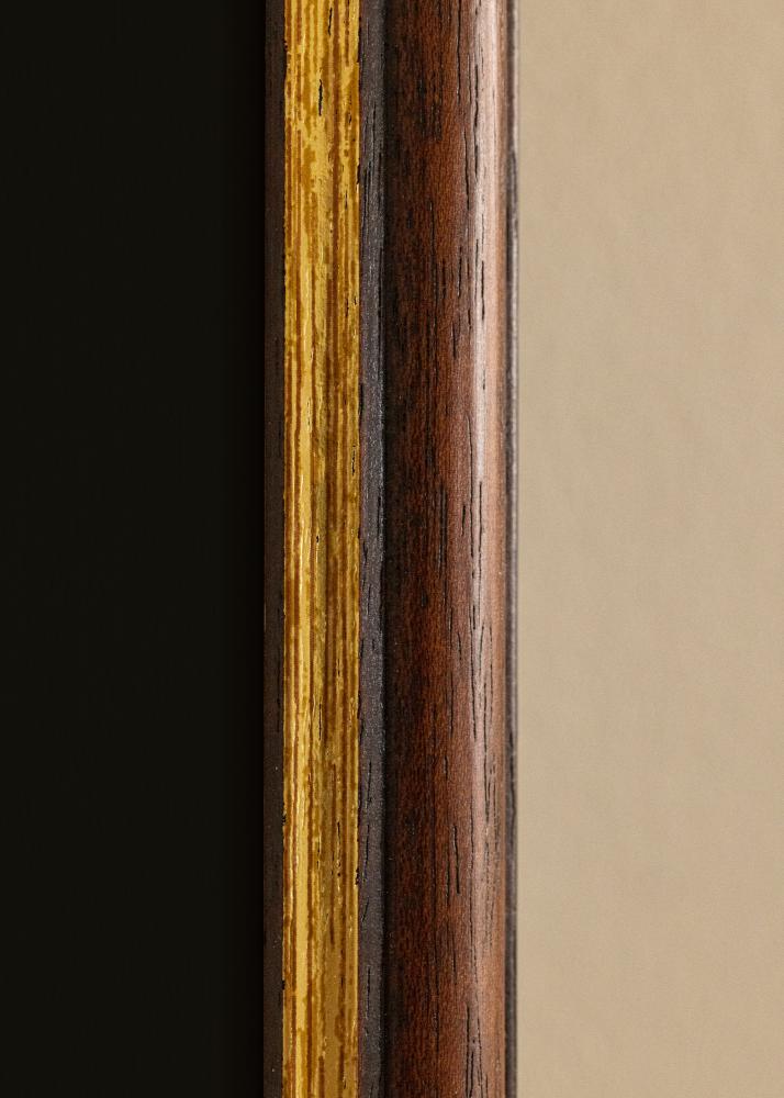 Cornice Siljan Marrone 50x60 cm - Passe-partout Nero 35x45 cm