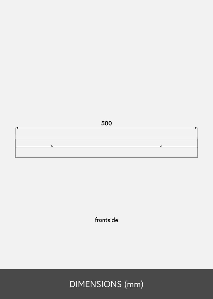 Mensola per quadri Bianco 50 cm