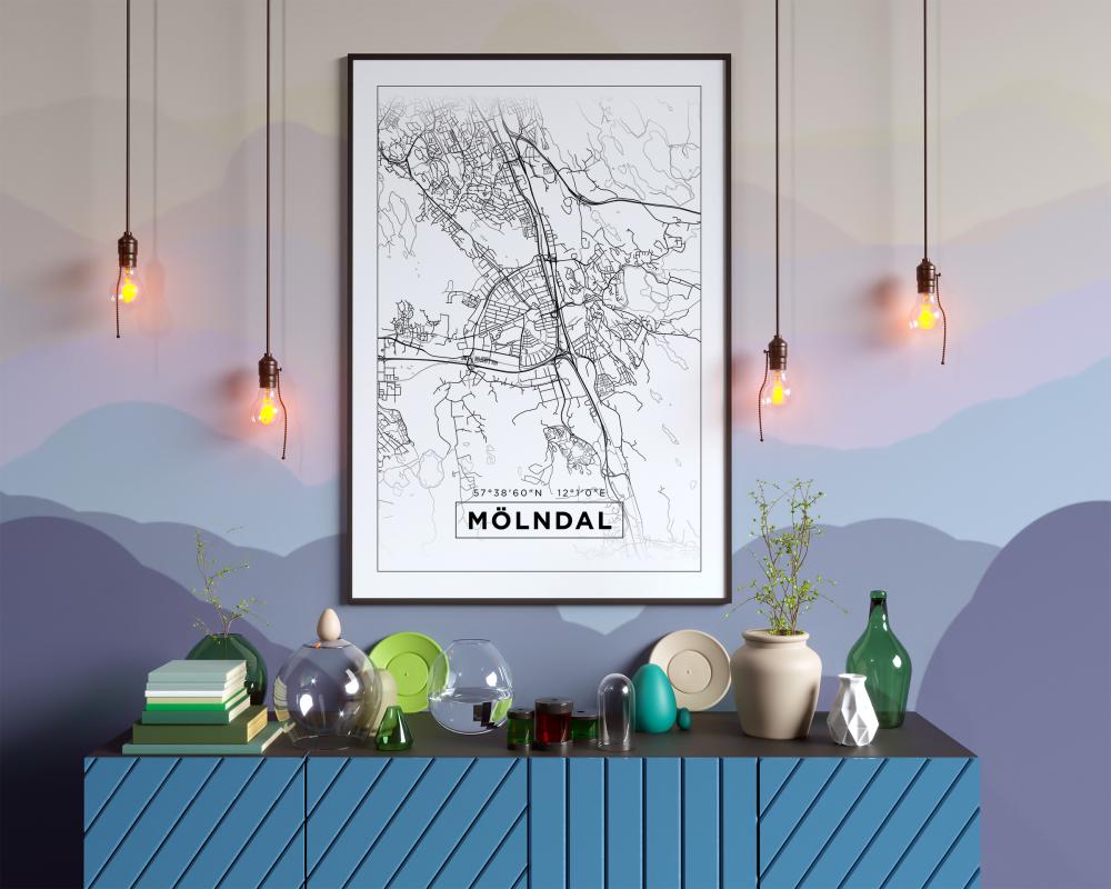 Mappa - Mölndal - Poster bianco