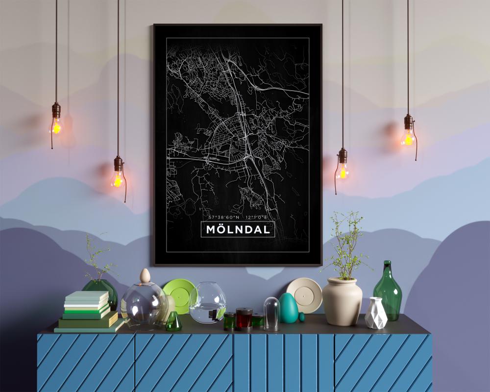 Mappa - Mölndal - Poster nero