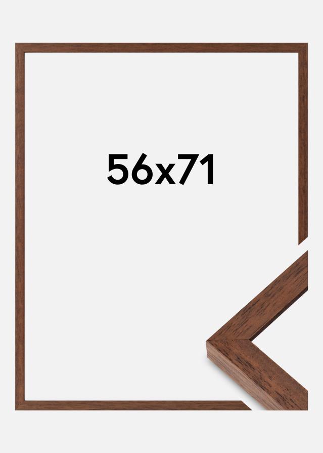 Cornice Hermes Vetro Acrilico Teak 56x71 cm