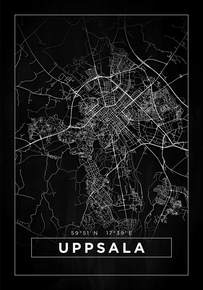 Mappa - Uppsala - Poster nero