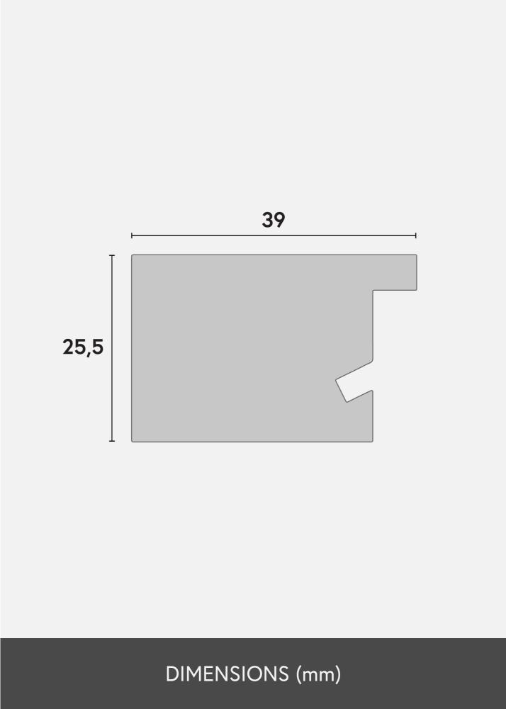 Cornice Juno Vetro Acrilico Teak 60x70 cm