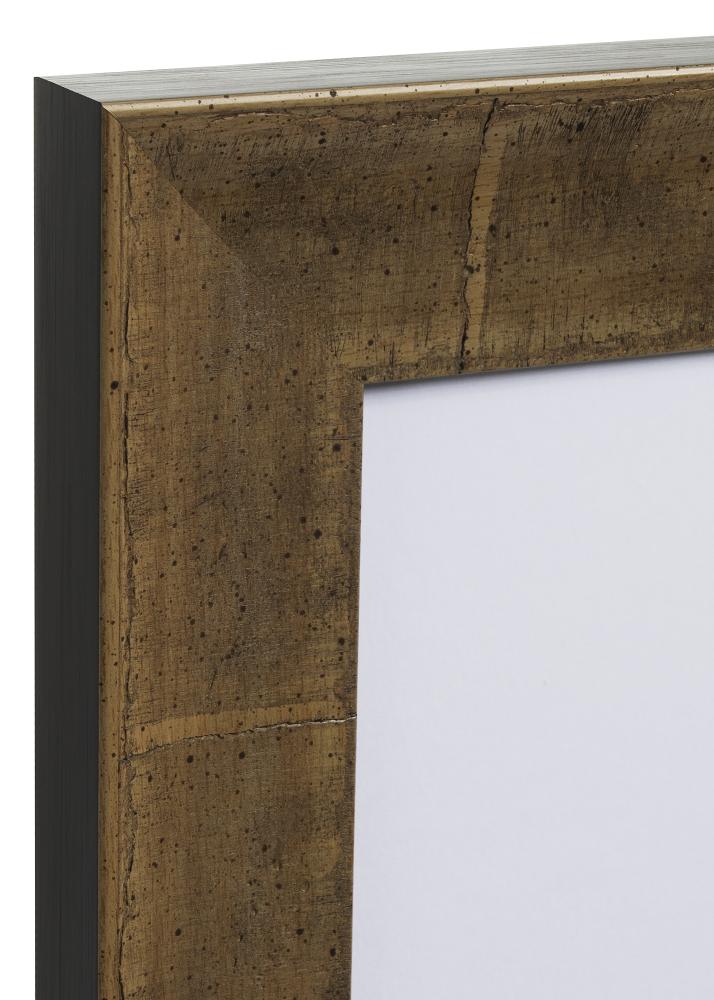 Cornice Ribe Beige Impiallacciatura di radica - Dimensioni personalizzabili