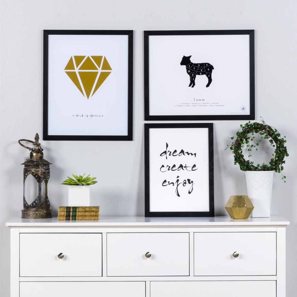 Diamant - Oro Poster