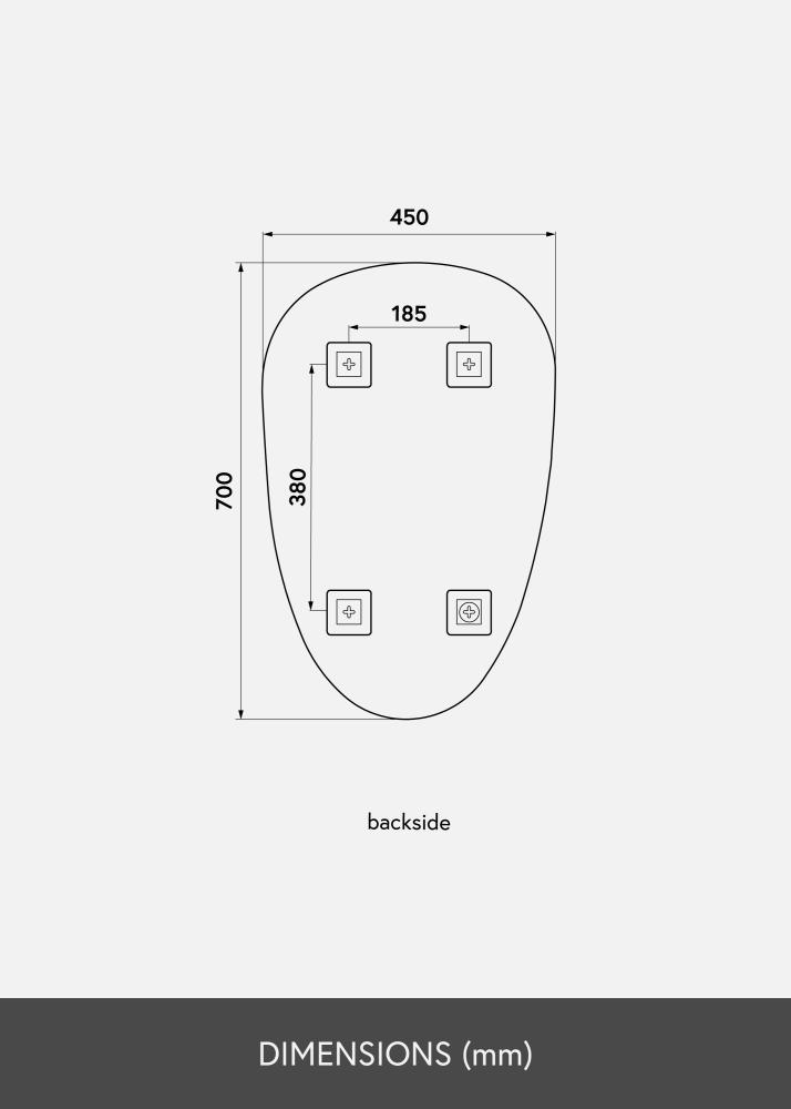 KAILA Specchio Shape II 45x70 cm