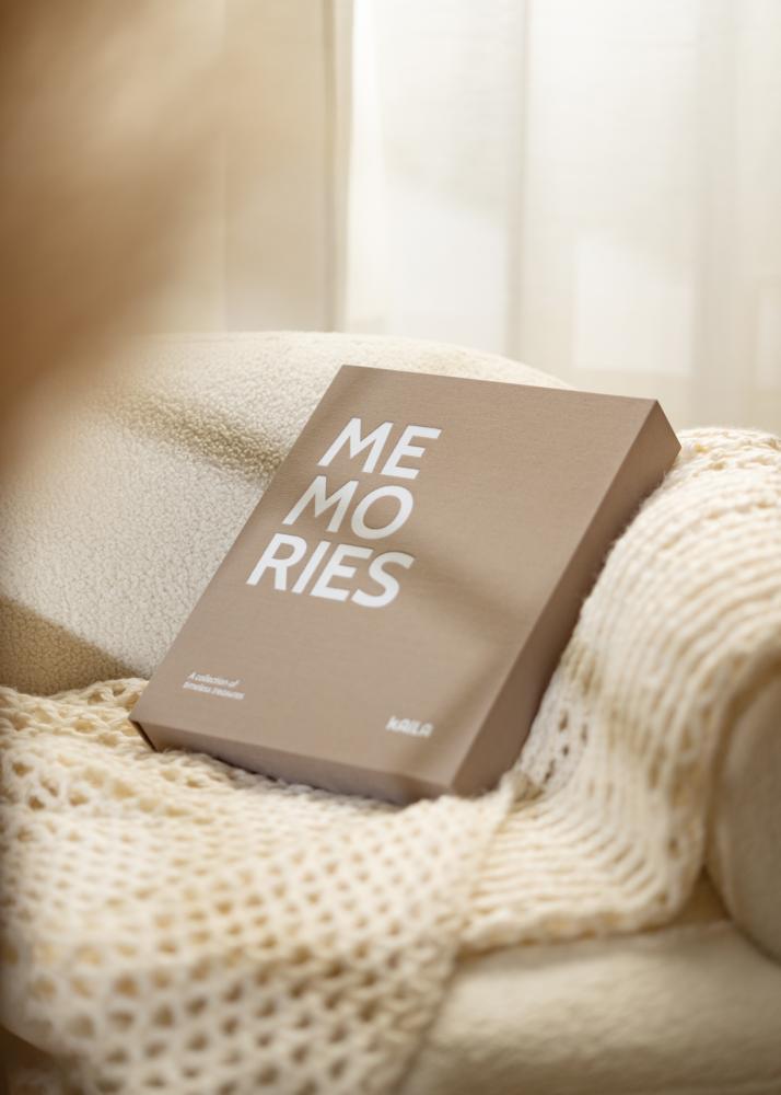 KAILA MEMORIES Grey/White - Coffee Table Photo Album (60 Pagine nere)