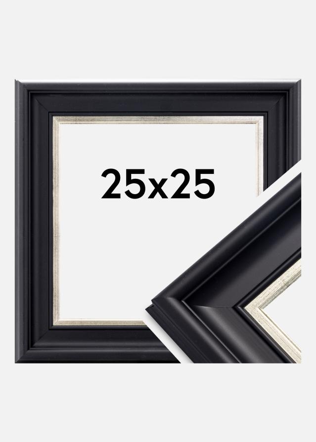 Cornice Dalarna Vetro acrilico Nero-argento 25x25 cm