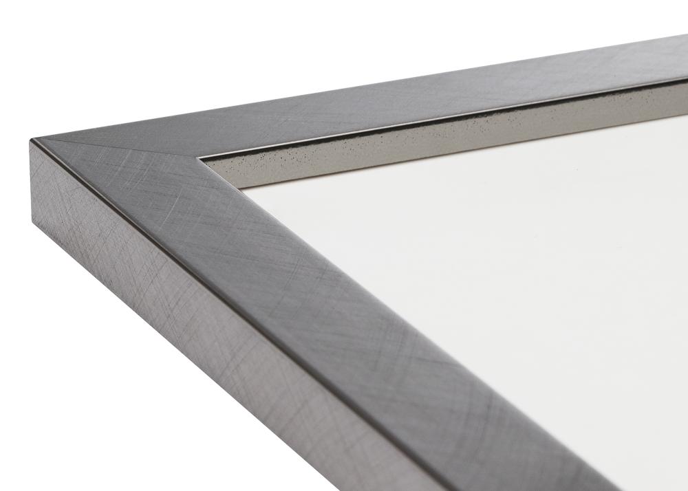 Cornice Uppsala Argento 30x40 cm - Passe-partout Bianco 20x30 cm