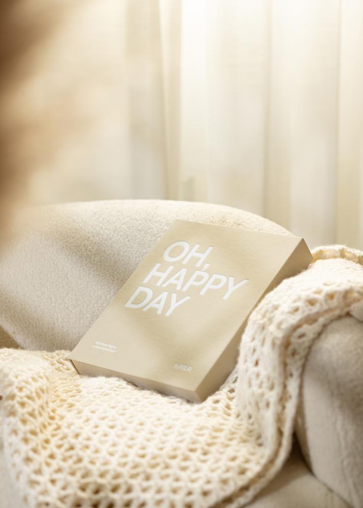 KAILA OH HAPPY DAY Grey - Coffee Table Photo Album (60 Pagine nere)