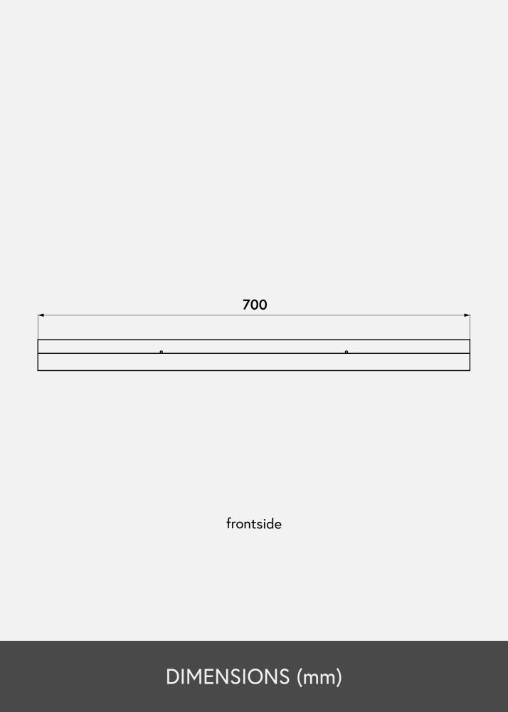 Mensola per quadri Rovere 70 cm