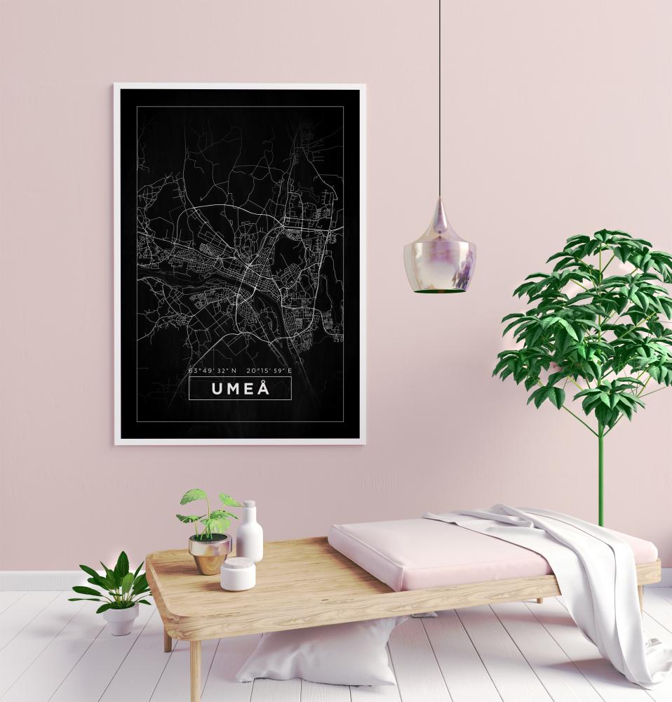 Mappa - Umeå - Poster nero